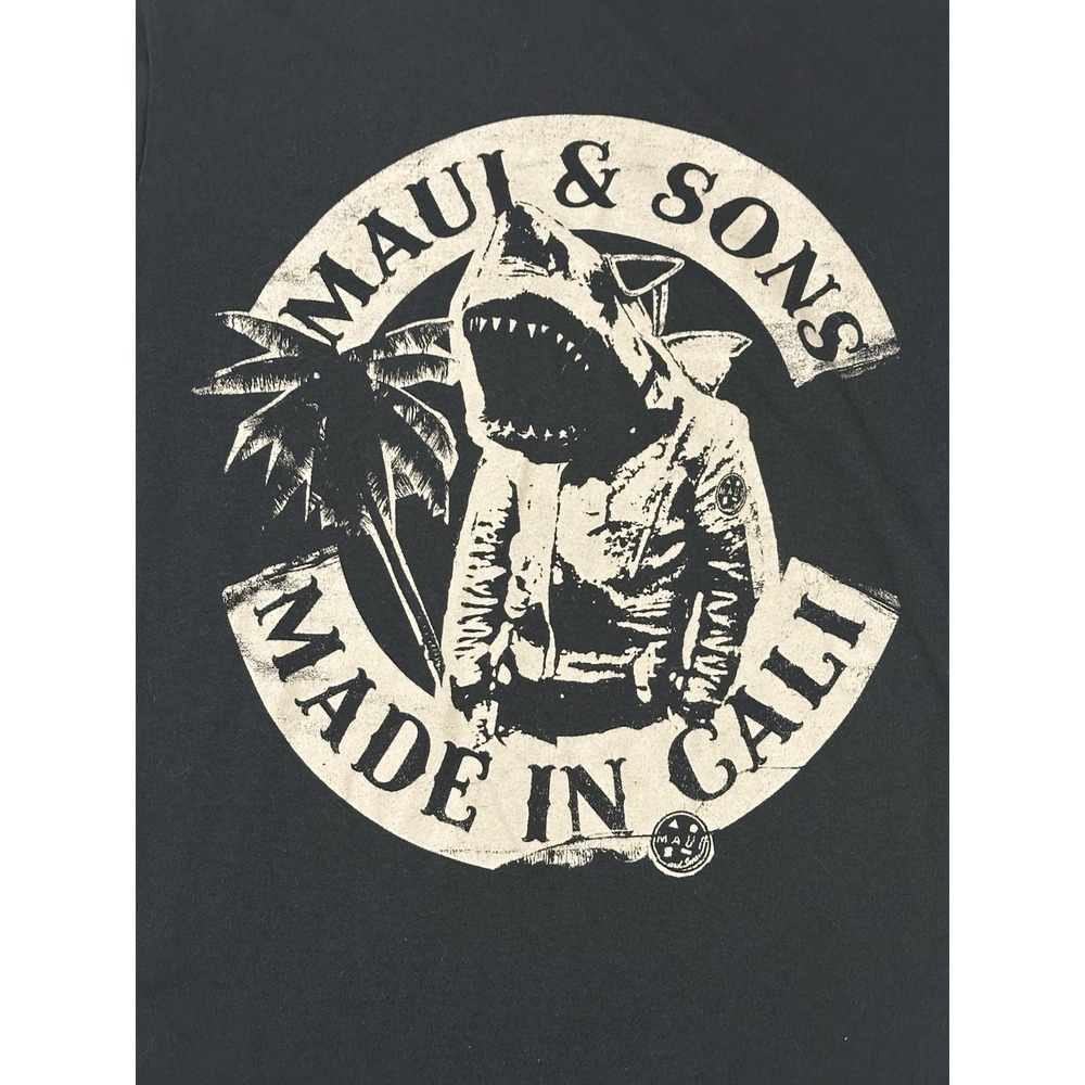 Classic Maui & Sons Made In Cali Short Sleeve T Shirt Small Surf & Skate!
